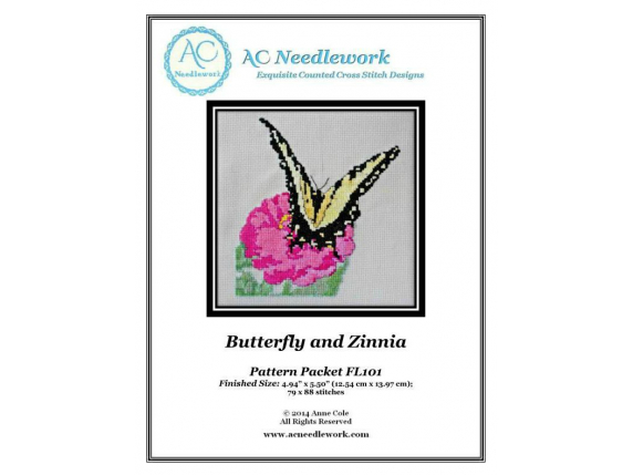 Butterfly and Zinnia  $7.00
