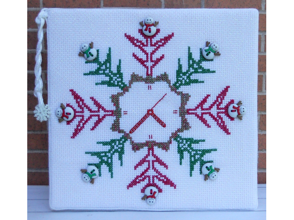 SH 408 Snow Time Counted Cross Stitch Pattern  PDF Instant Download