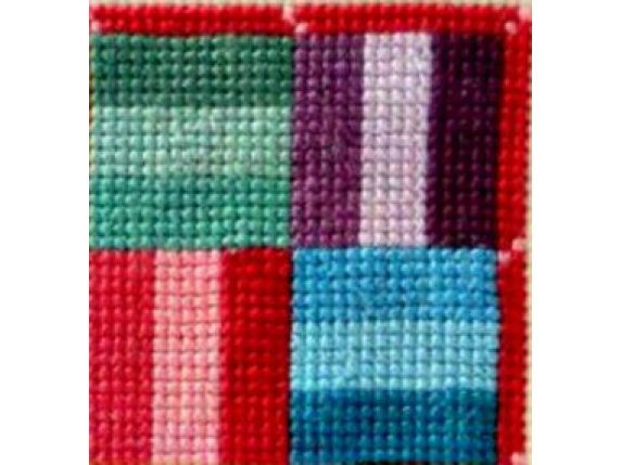 shades of teal, violet ,red sky blue corner