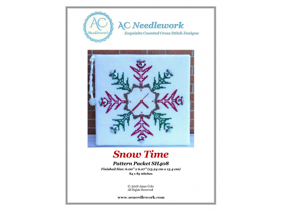 pattern cover SH 408 Snow Time Counted Cross Stitch Pattern