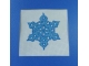 electric blue snowflake card