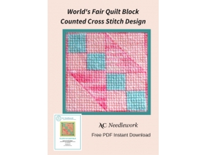 World's Fair Quilt Block Counted Cross Stitch Design