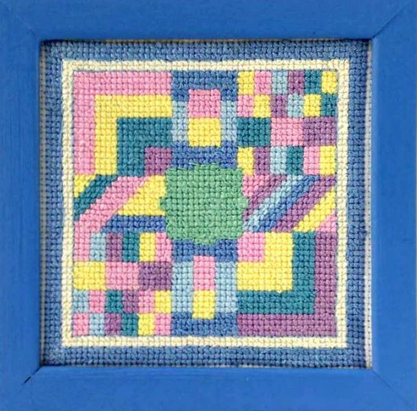 Crazy Quilt Block Counted Cross Stitch Pattern ACNeedlework