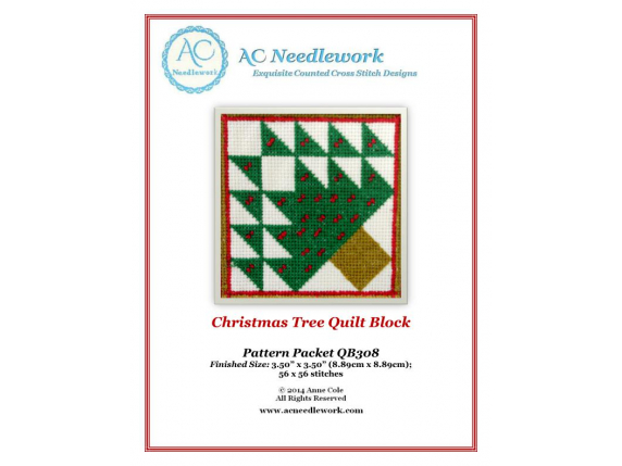 cover sheet christmas tree quilt block