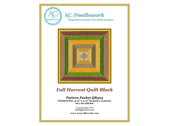 pattern cover fall harvest cross stitch