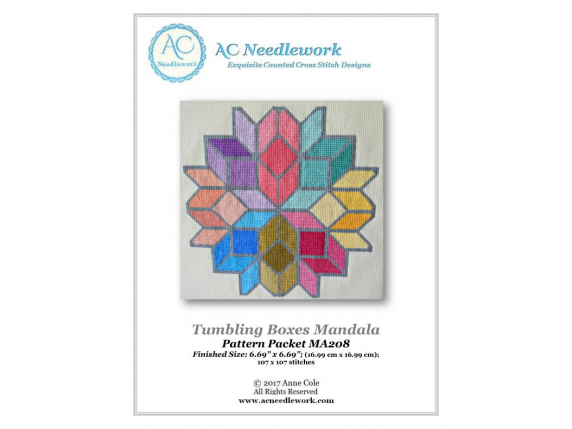 Tumbling Boxes Mandala Pattern Cover