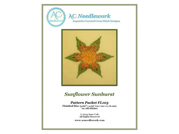 pattern packet cover sunflower sunburst