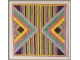 framed view of Stripes and Triangle Quilt Block Pattern