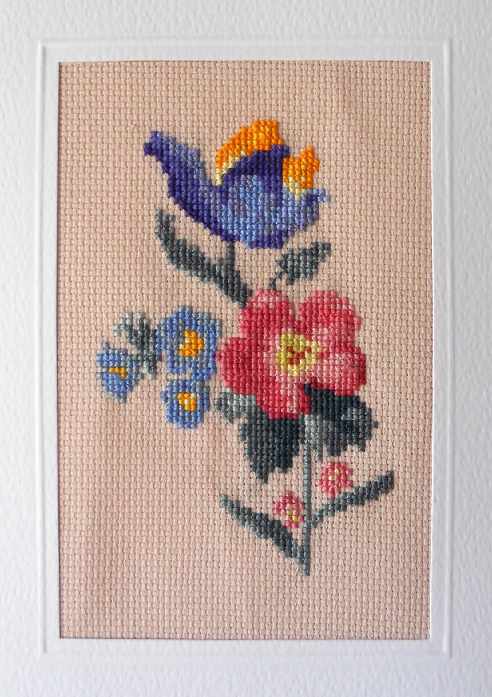 Flower Bouquet Pattern Counted Cross Stitch Kits for Adults and