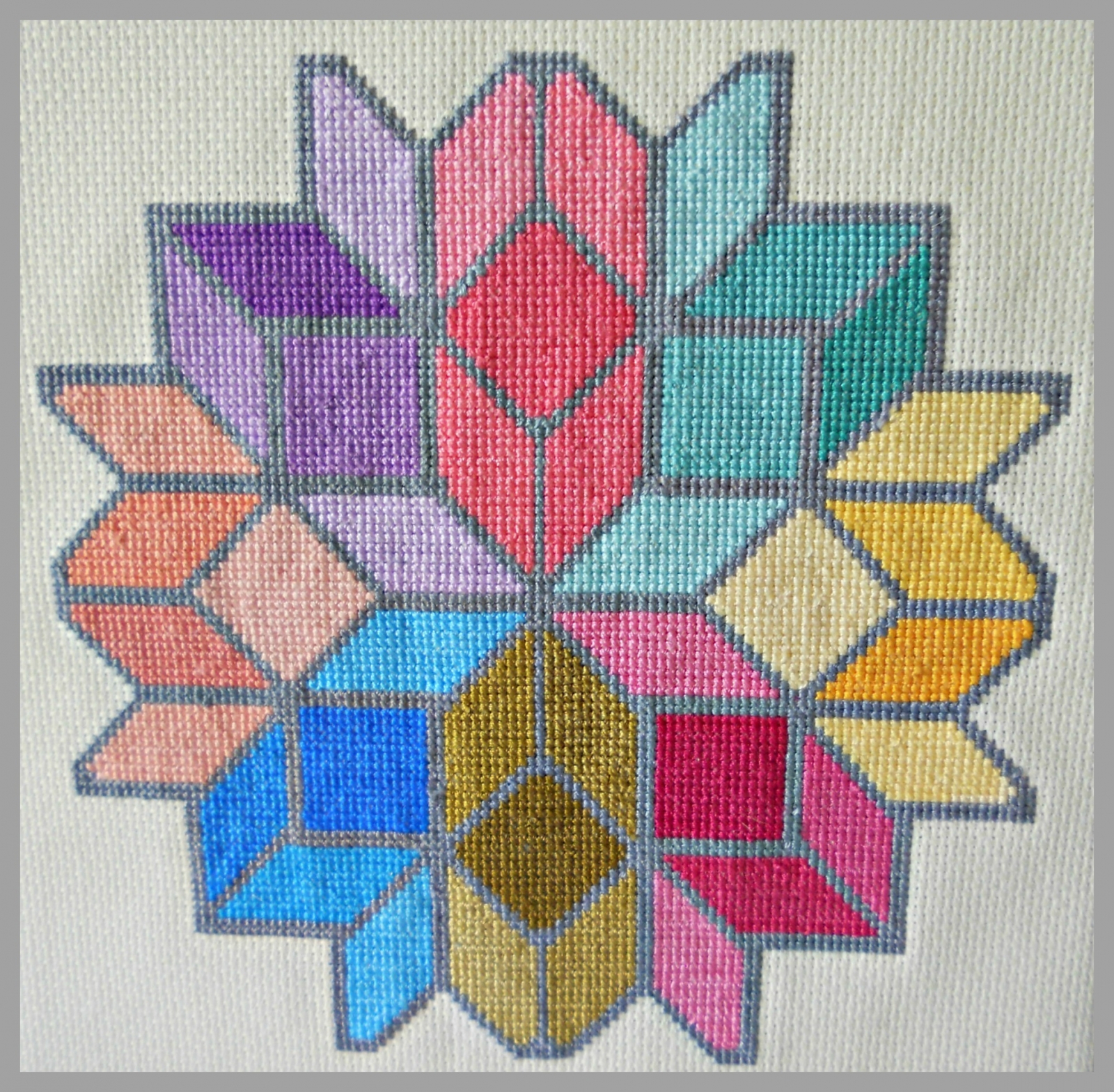Mandala Cross Chart cross stitch pattern mandala cross stitch counted cross stitch modern cross stitch mandala pattern 20-018